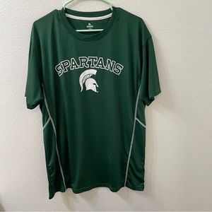 Knight apparel Michigan state Spartans shirt green xl